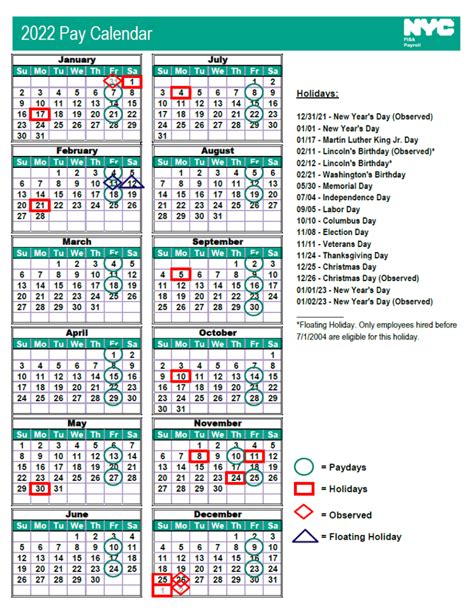 2022 Pay Calendar. . Nyc doe payroll schedule 2022